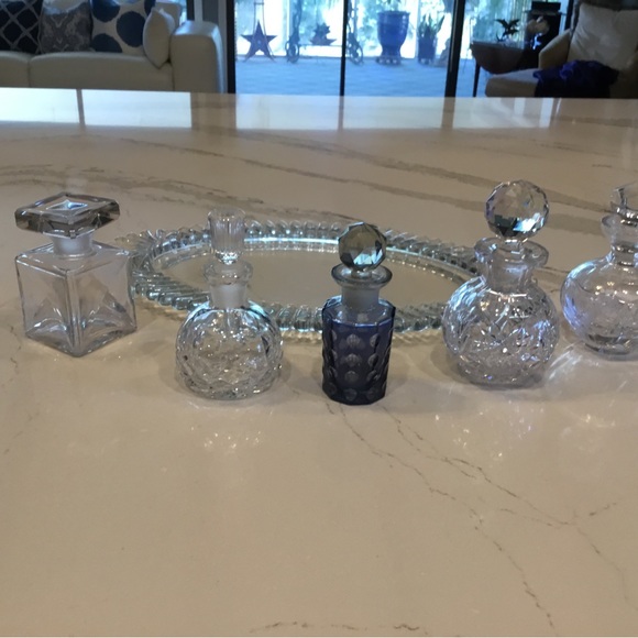 European Crystal Bottles & Tray - Picture 9 of 14